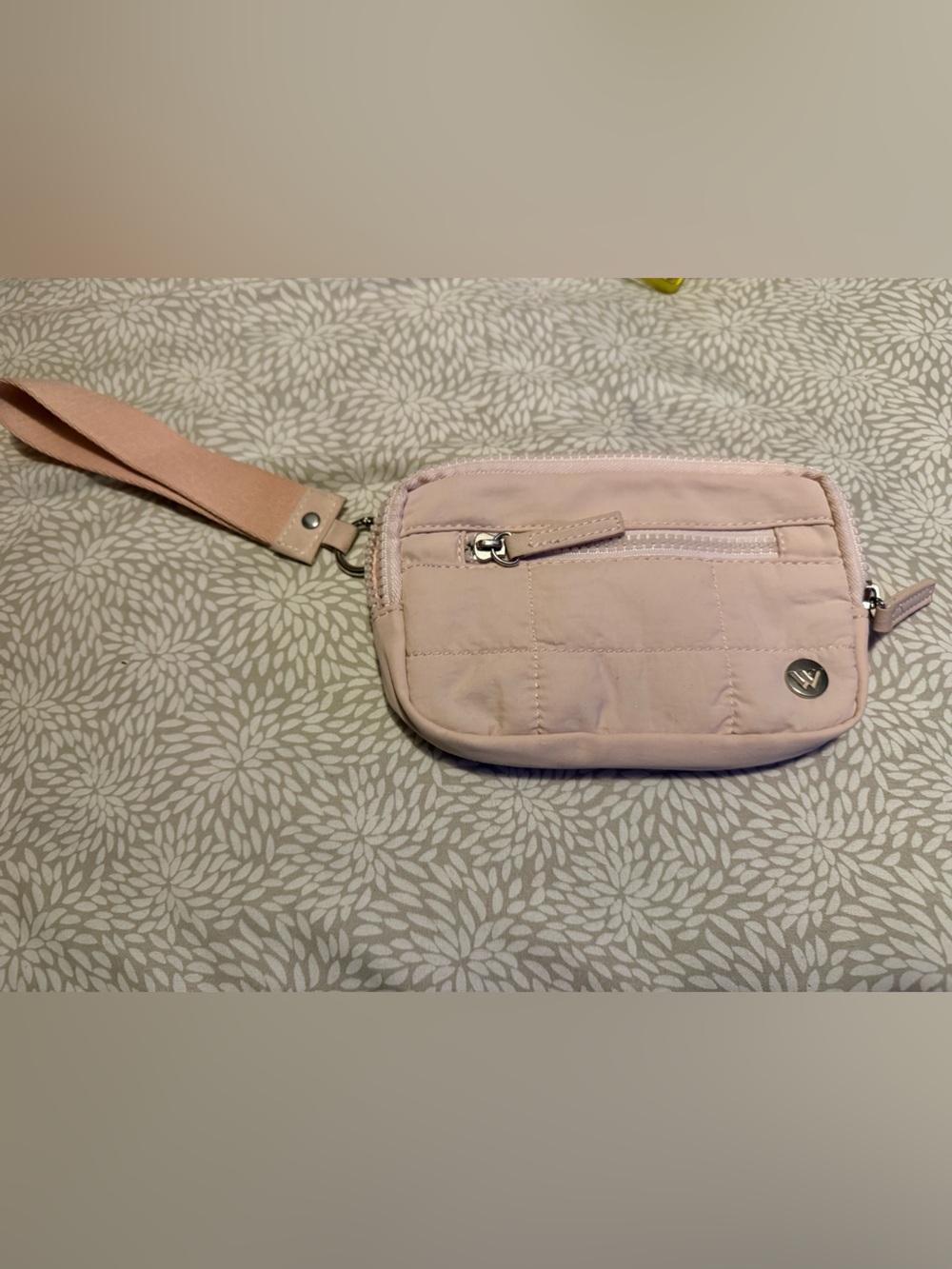 Montana West Blush Quilted Wristlet Crossbody